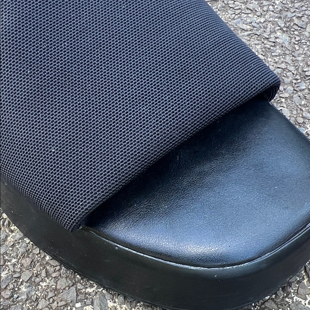 Report Women's Black Platform Slides - Picture 4 of 4
